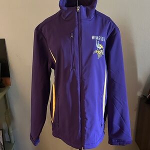 NFL Vikings Microfleece lined waterproof Jacket. NWOT!